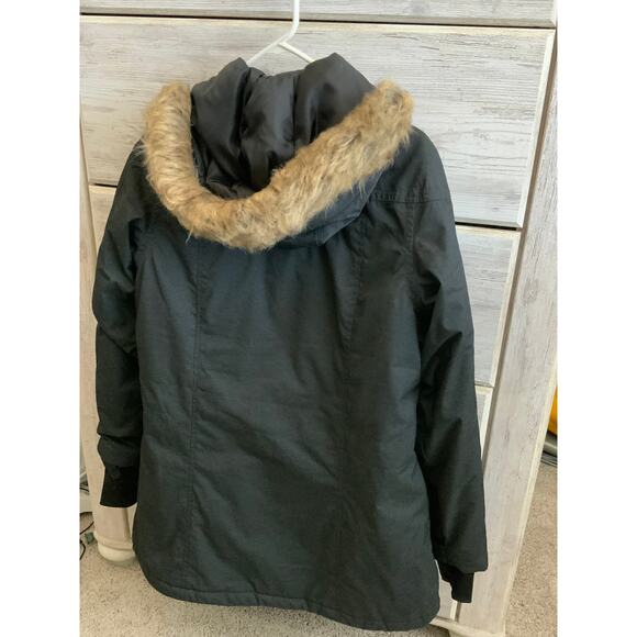 Pulse Women's Medium Gray Ski Snow Jacket with Fur Hood - Picture 2 of 4